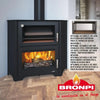 Poêle à bois avec four – BRONPI Murano – R 14 kW