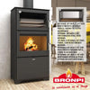 Poêle à bois avec four – BRONPI Murano – L 14 kW