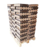 Lot de quatre palettes de bûches compressées – 416 packs de 5 bûches