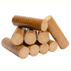 Lot de deux palettes de bûches compressées de jour – 160 cartons de 6 bûches, soit environ 10 stères de bois traditionnel.