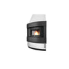 Cheminée à granulés ventilée EVA CALOR Raffaello 11.5 kW – Modèle d’angle